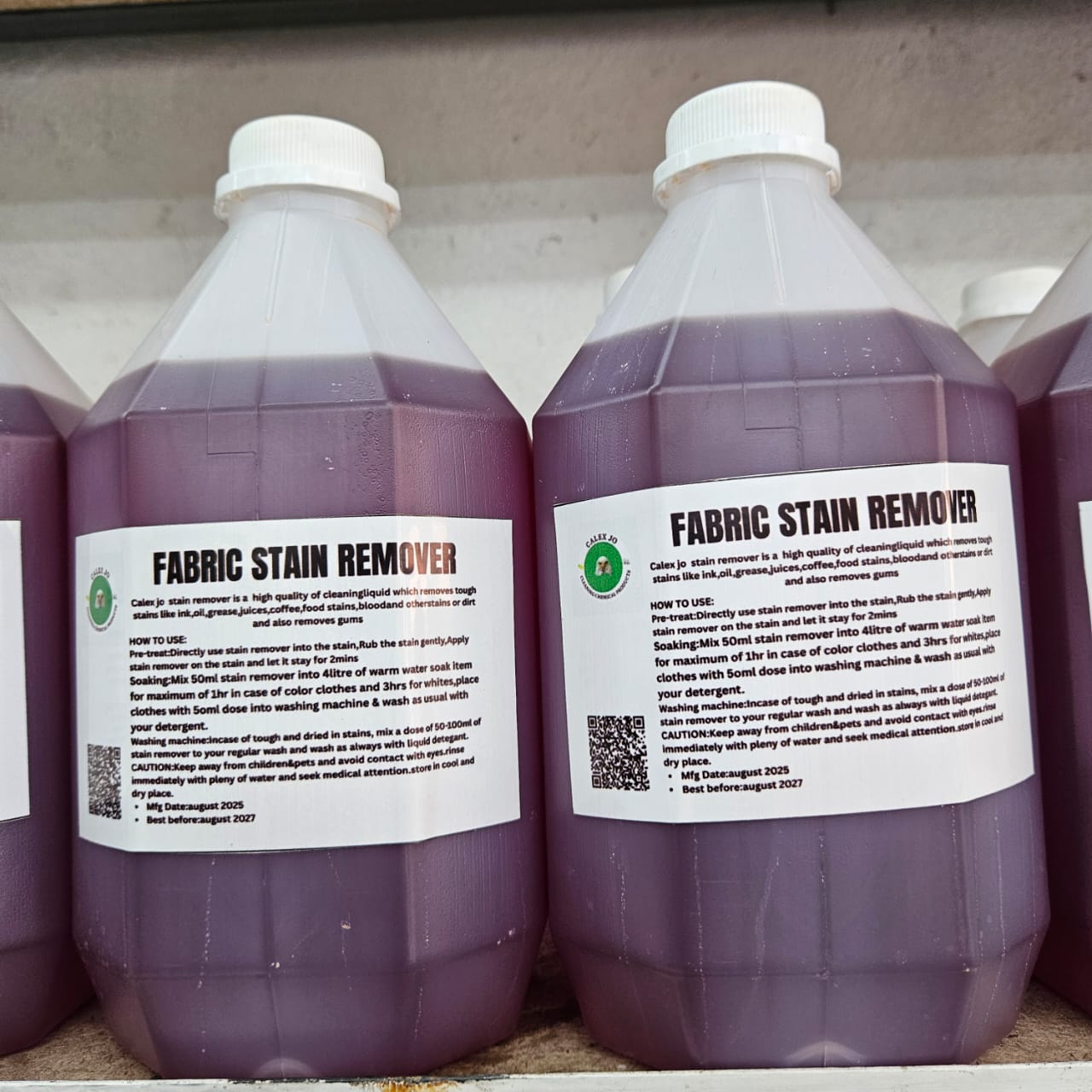 Fabric stain remover